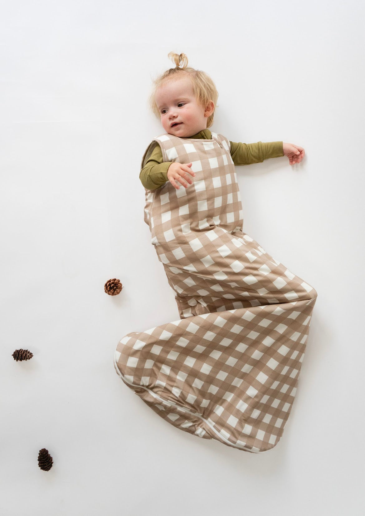 Belan.J 1.0 TOG Sleep Sack - Taupe Plaid