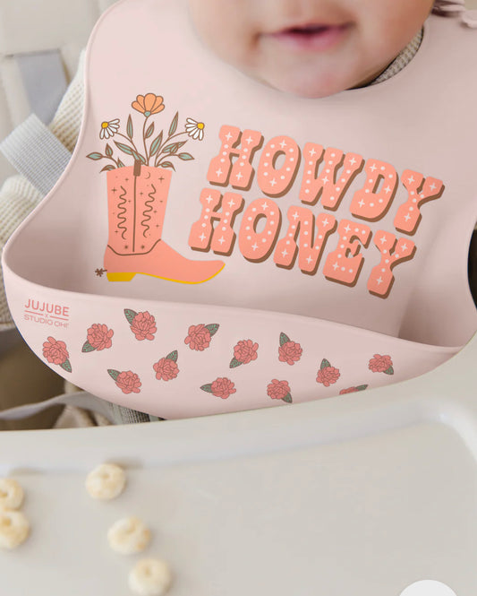 Silicone Bib - Bloomin' Boot