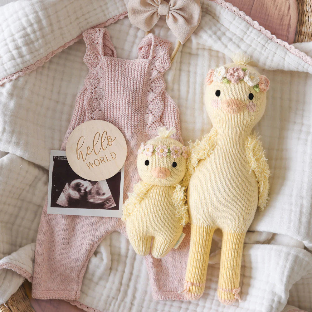 Baby Duckling (blush floral) - Cuddle + Kind