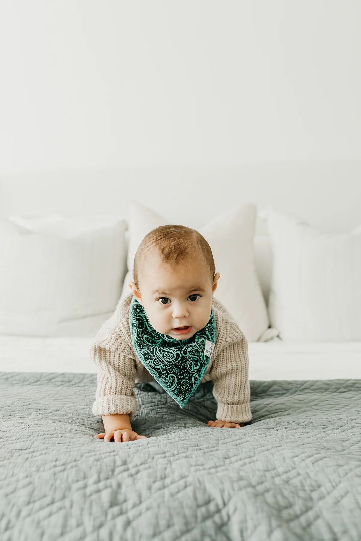 Copper Pearl Baby Bandana Bibs - Jo