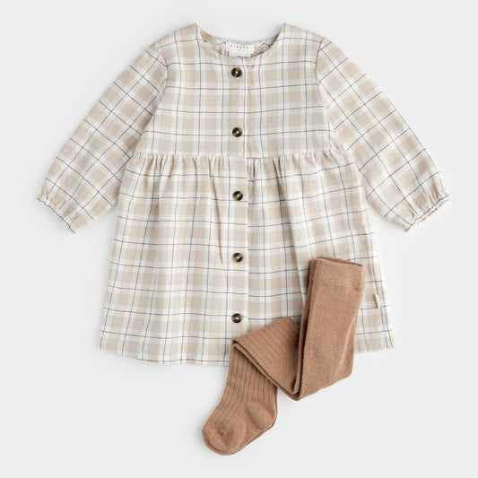 Dune Plaid Poplin Dress Set - Petit Lem