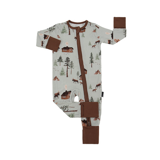 Belan.J Footless Sleeper with Fold-over Cuffs - Sage Moose