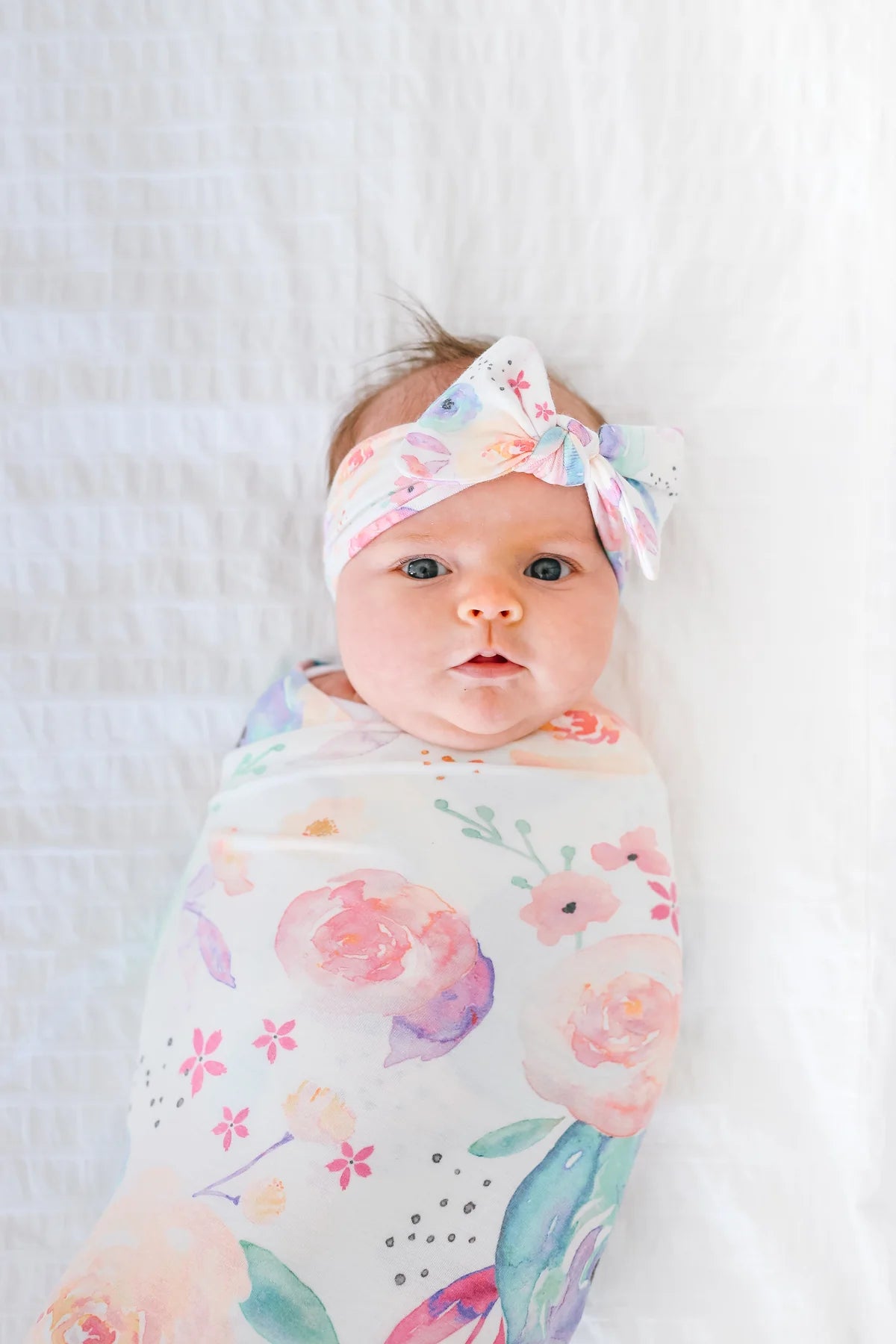 Copper Pearl Knit Swaddle Blanket - Bloom