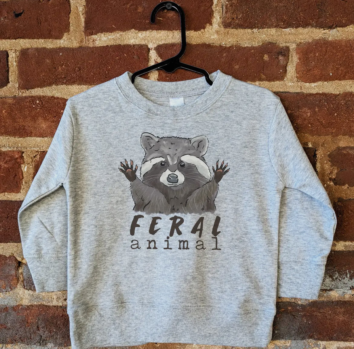 "Feral Animal" Grey Long Sleeve