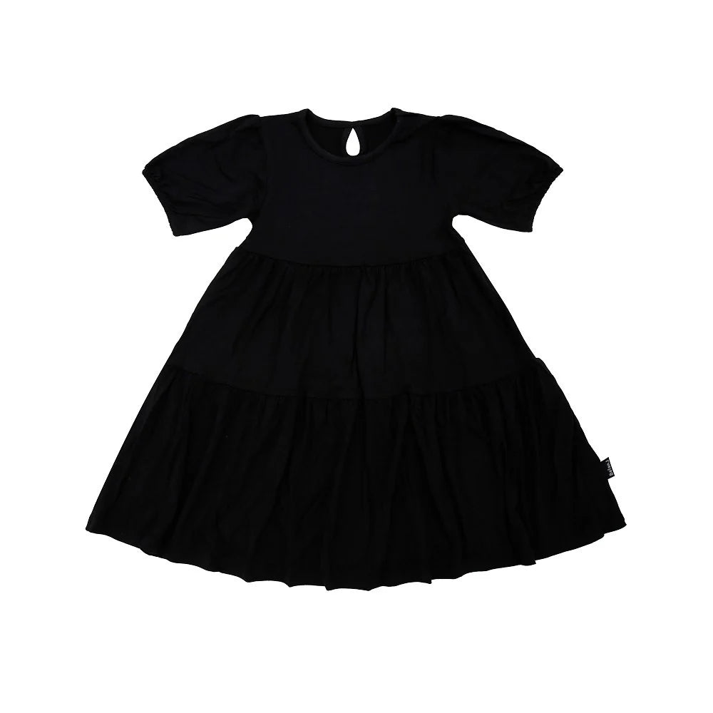 Belan.J Tiered Dress - Raven