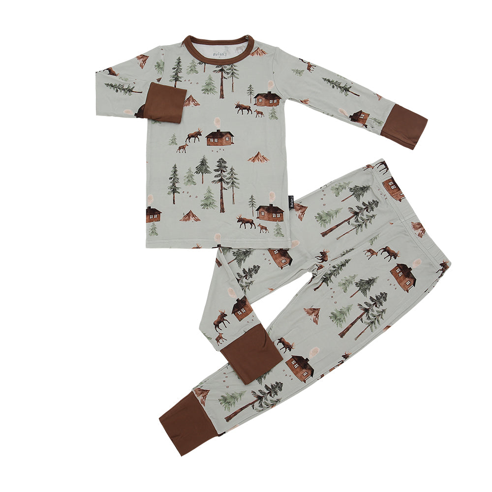 Belan.J Long Sleeve PJ Set - Sage Moose