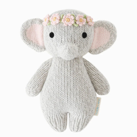 Baby Elephant (blush floral) - Cuddle + Kind