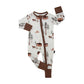 Belan.J Footless Sleeper with Fold-over Cuffs - Moose