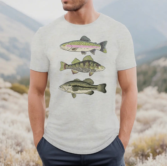 Three Fish Dad Tee