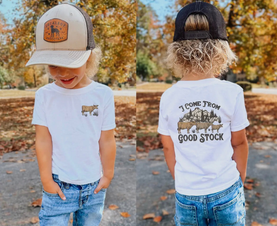 I Come From Good Stock Kids Tee