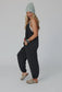 Comfort Zone Pocketed Jumpsuit - Charcoal