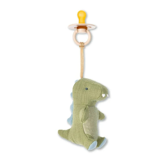 Dino Bitzy Pal™ Natural Rubber Pacifier & Lovey