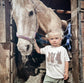 "Neigh." Three horse Toddler Long Sleeve