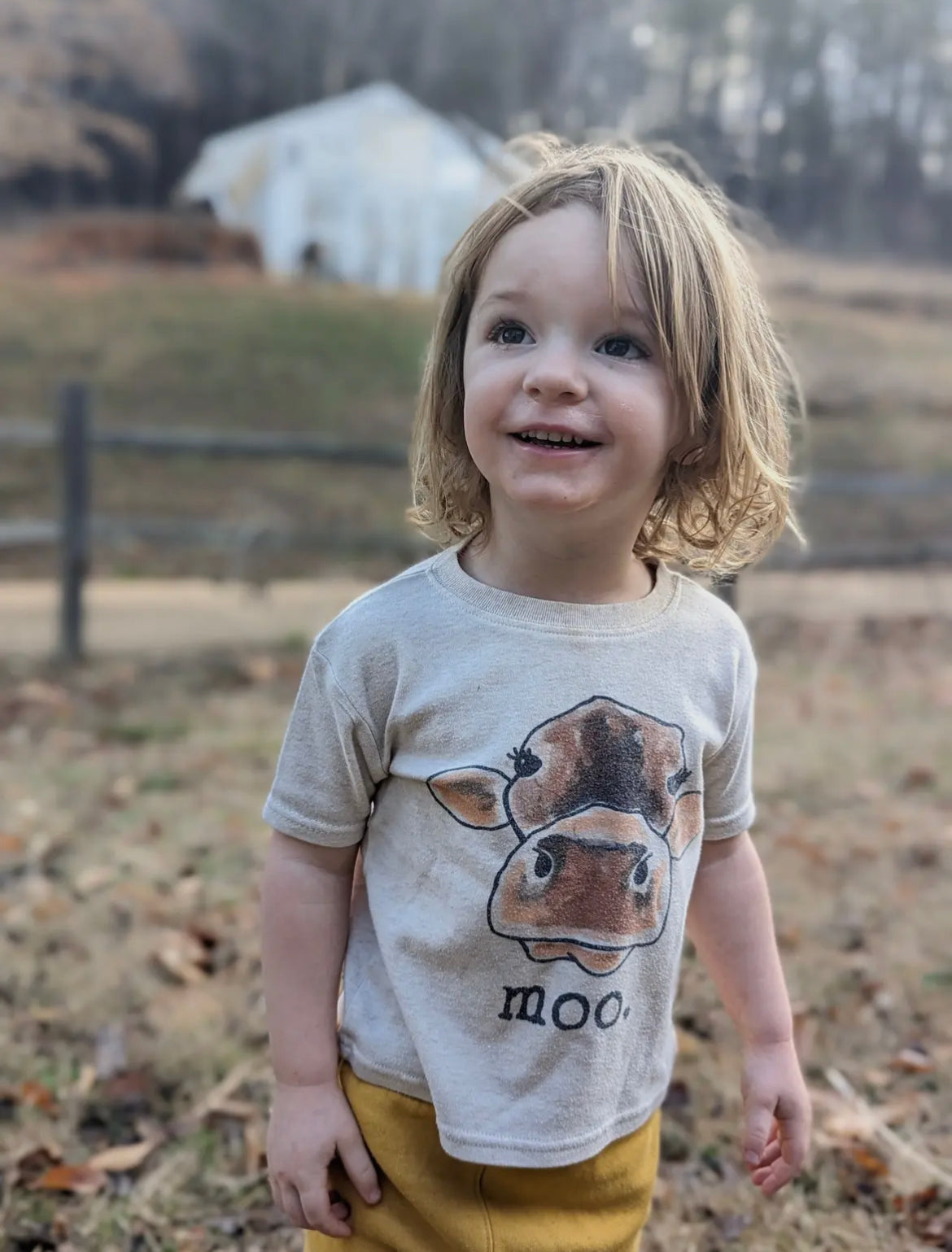 "moo." Cow Tee