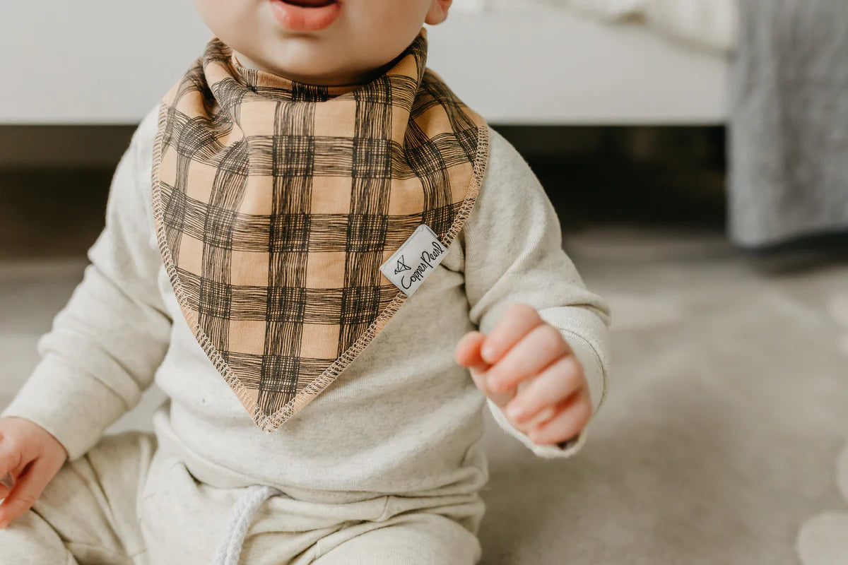 Copper Pearl Baby Bandana Bibs - Jo