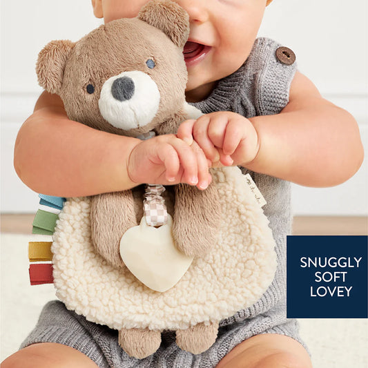 Theo the Bear Itzy Lovey™ Plush And Teether Toy