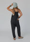 Comfort Zone Pocketed Jumpsuit - Charcoal