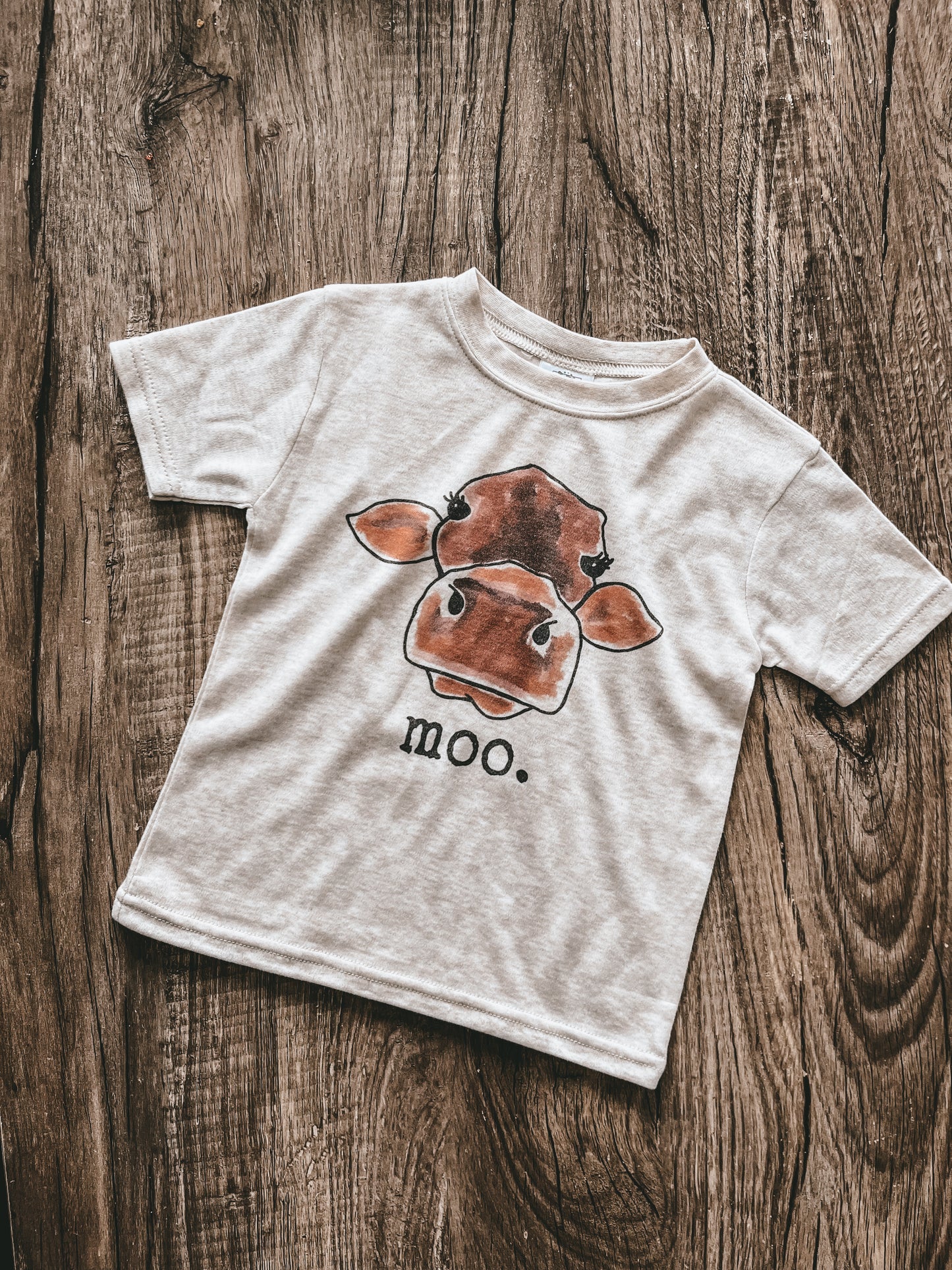 "moo." Cow Tee