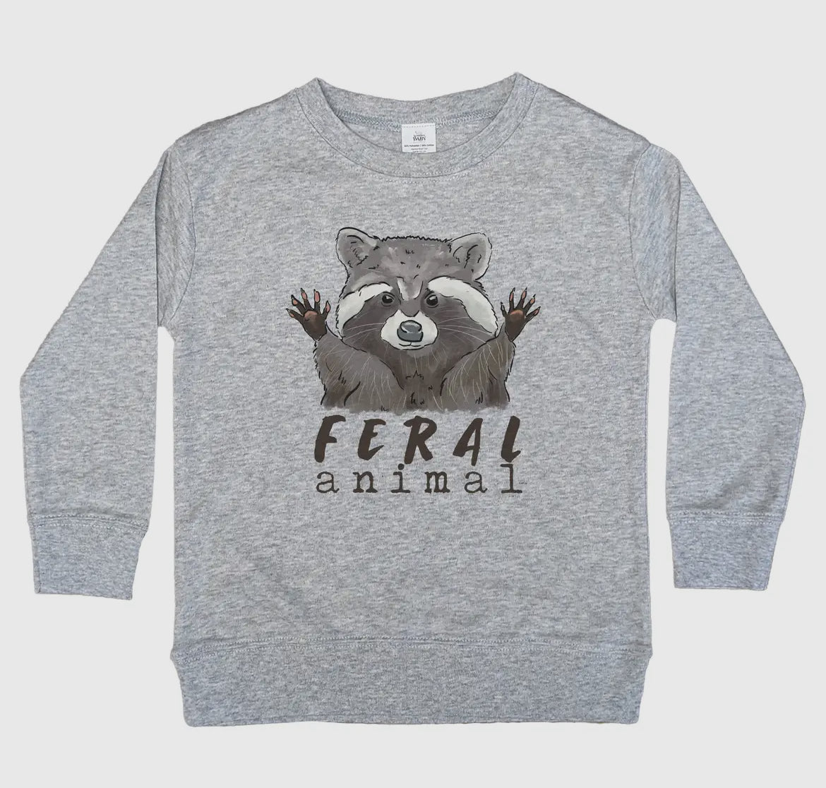 "Feral Animal" Grey Long Sleeve