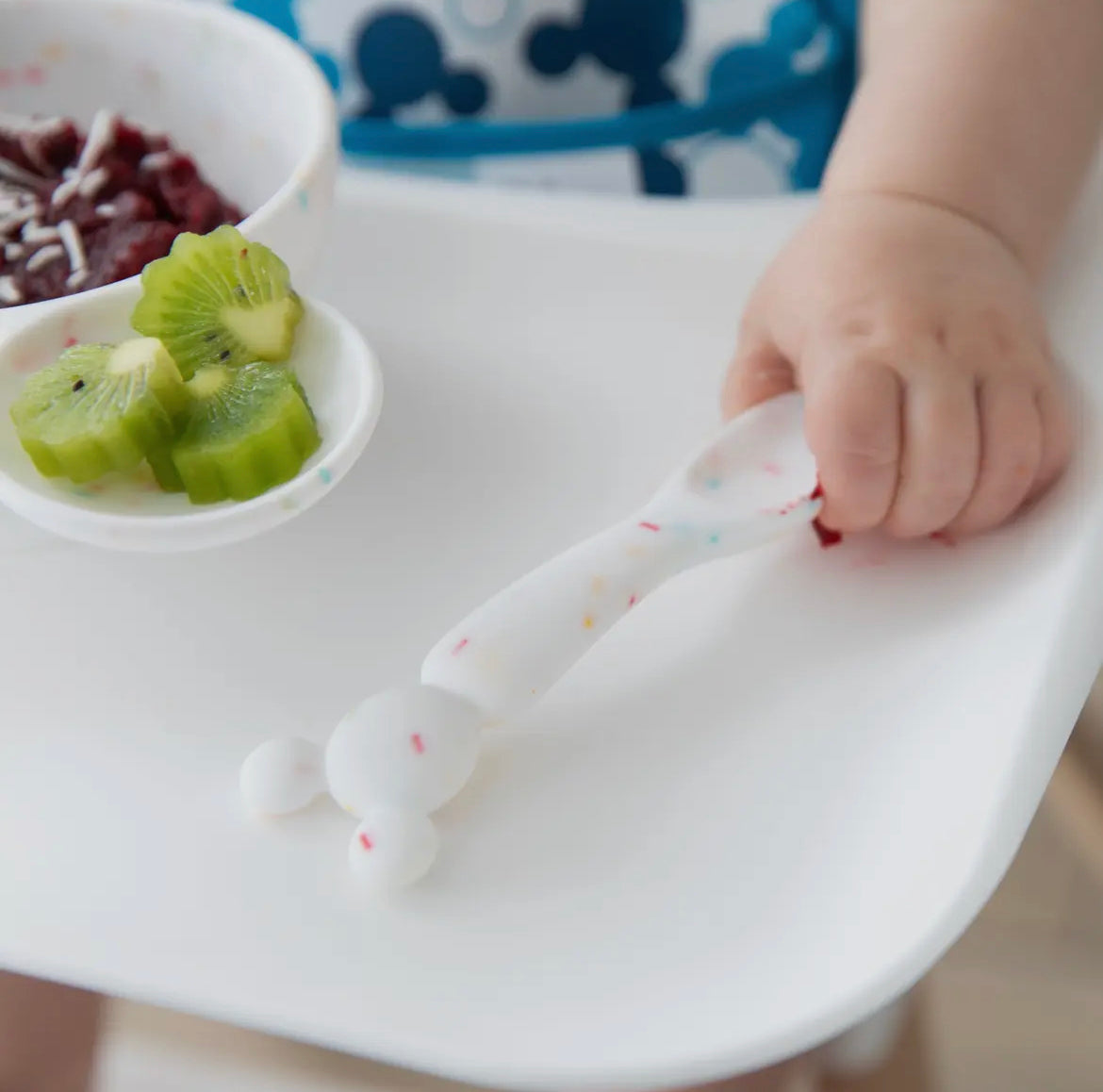 Silicone First Feeding Set - Mickey Mouse Vanilla Sprinkle