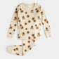 Sunflower Print on Antique White Infant PJ Set - Petit Lem