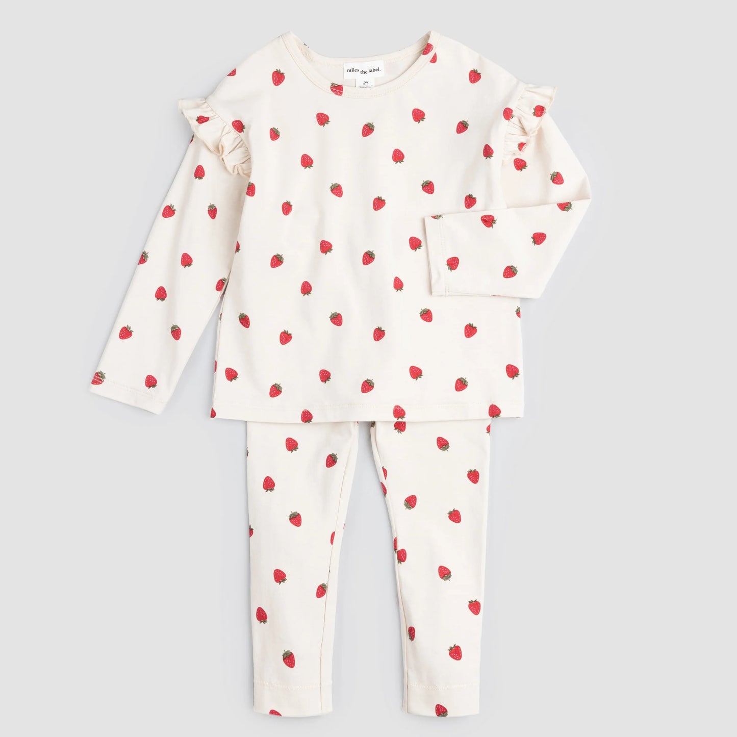 Strawberry Print on Birch 2PC Set - Miles the Label