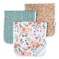 Copper Pearl Premium Burp Cloths - Autumn