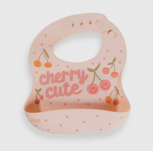 Silicone Bib - Cherry Cute