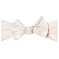 Copper Pearl Knit Headband Bow - Oat