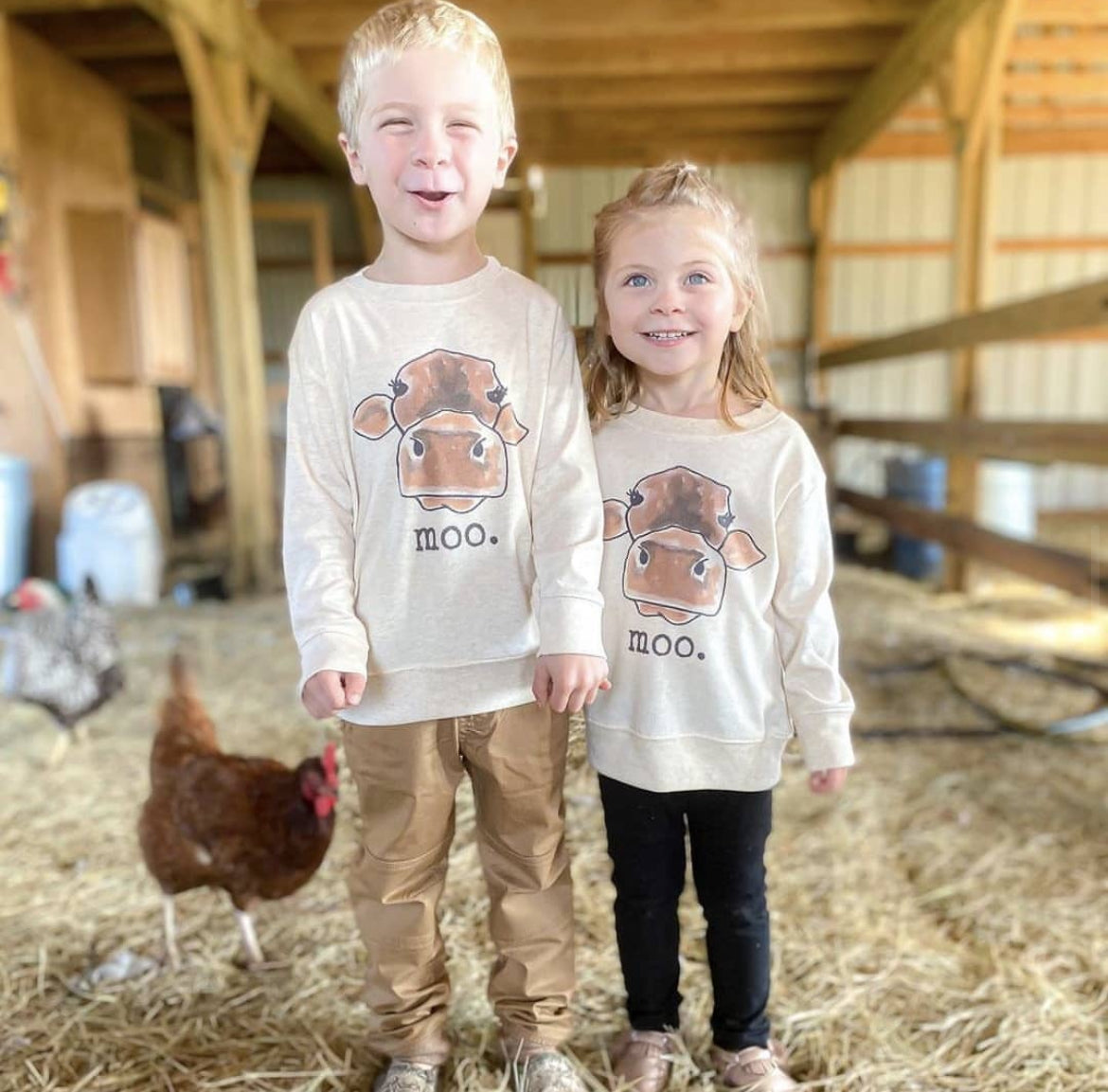 "moo" Toddler/Youth Long sleeve