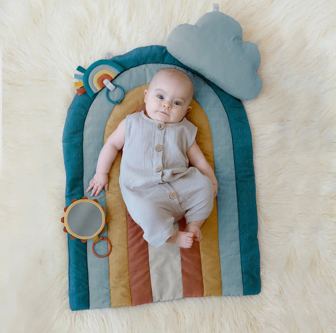 Bitzy Bespoke Ritzy Tummy Time™ Raimbow Play Mat