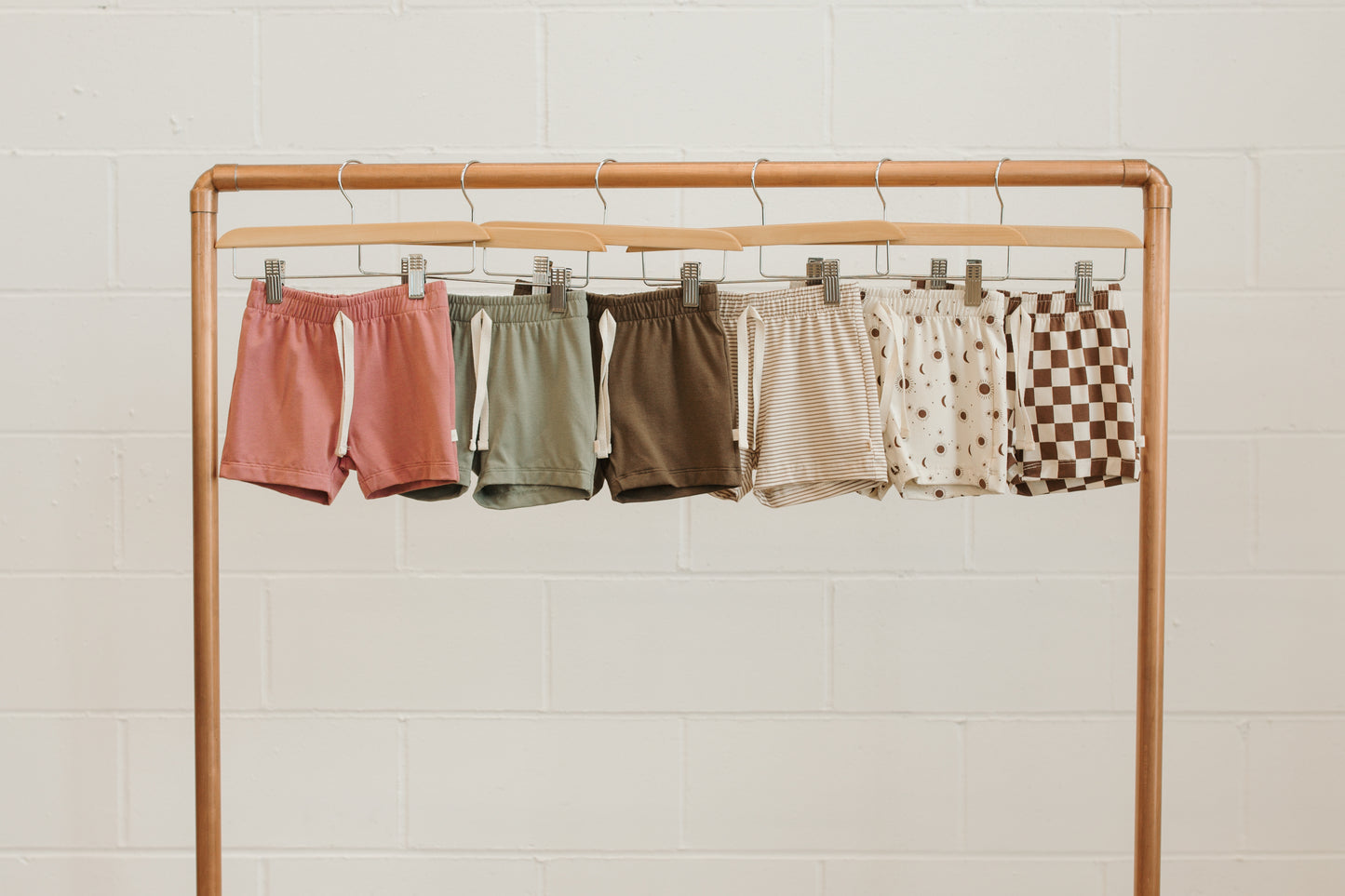 Jax & Lennon Basic Shorts - Cocoa Checkers