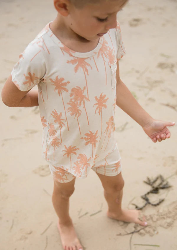 Bambi & Birdie Kids Classic Shortie Set - Golden Palm