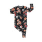 Belan.J Footless Sleeper with Fold-over Cuffs - Midnight Blossom