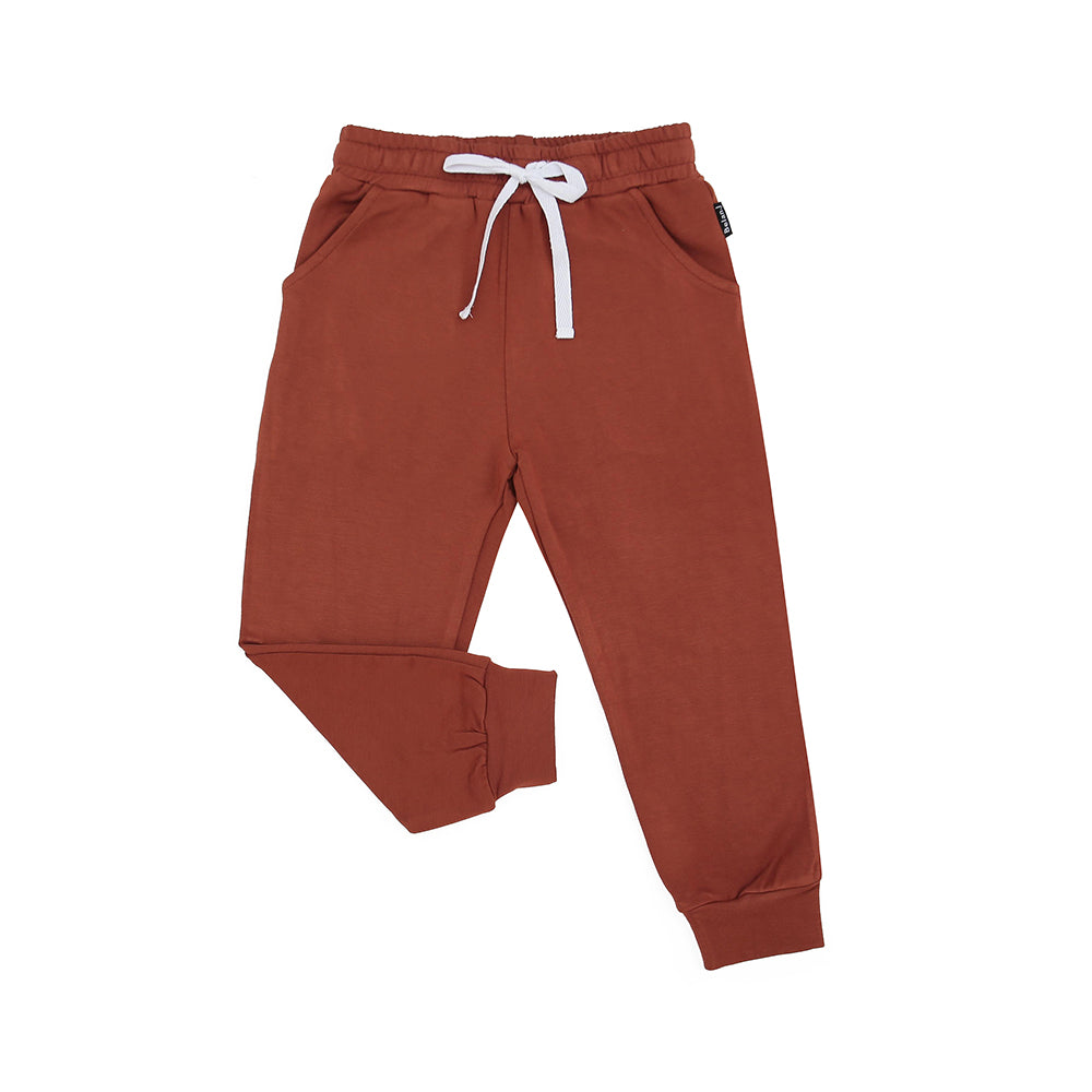 Belan.J French Terry Bamboo Sweatpants - Rust